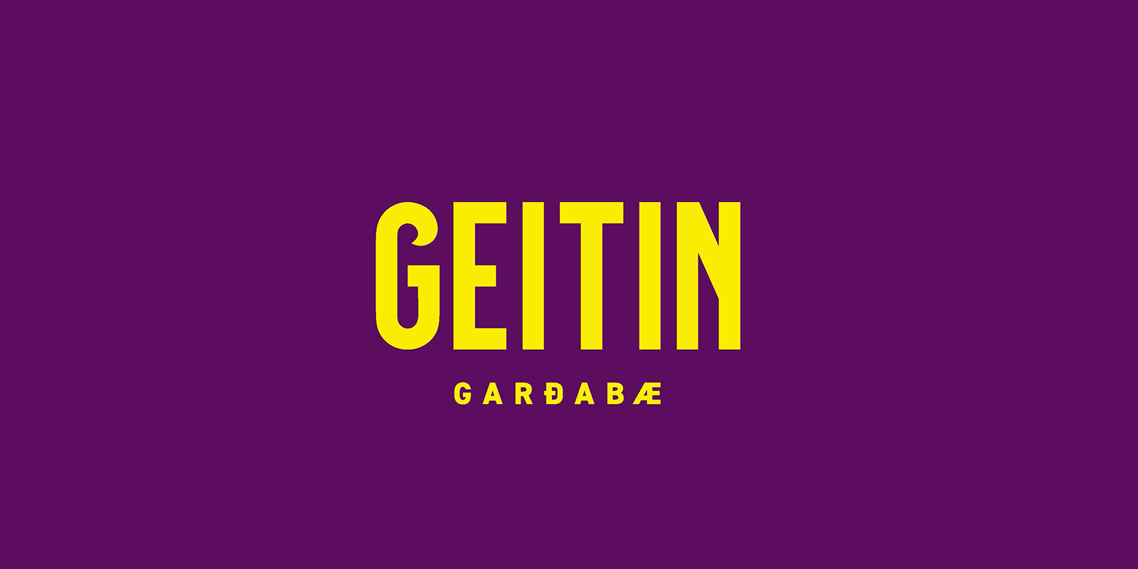 Geitin Garðabæ logo
